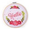 Graine Creative trusa de broderie Hello In Wood-Kit-uri DIY