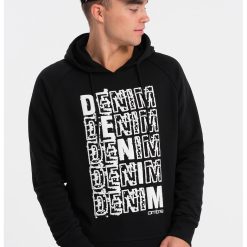 Hanorac cu imprimeu text-BARBATI/IMBRACAMINTE/Hanorace-IMBRACAMINTE/Hanorace