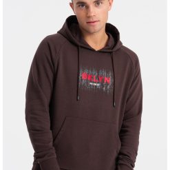 Hanorac din amestec de bumbac cu imprimeu grafic-BARBATI/IMBRACAMINTE/Hanorace-IMBRACAMINTE/Hanorace