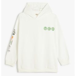 Hanorac din amestec de bumbac cu model grafic-BAIETI/IMBRACAMINTE/Bluze-IMBRACAMINTE/Bluze