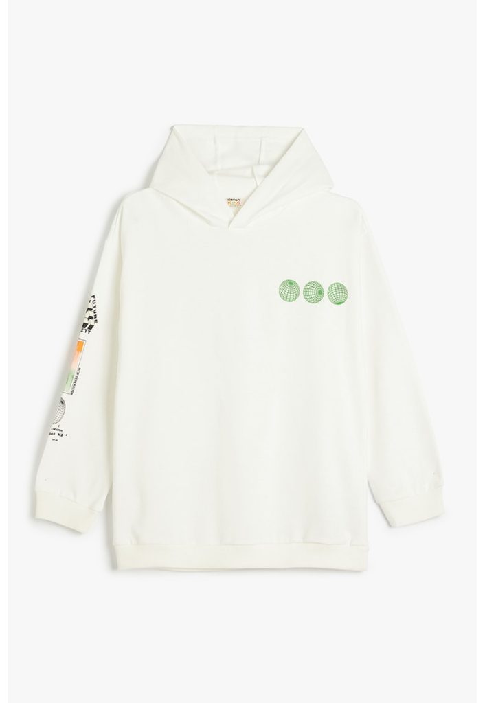 Hanorac din amestec de bumbac cu model grafic-BAIETI/IMBRACAMINTE/Bluze-IMBRACAMINTE/Bluze