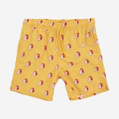Happy Socks pantaloni scurti copii Bunny culoarea galben