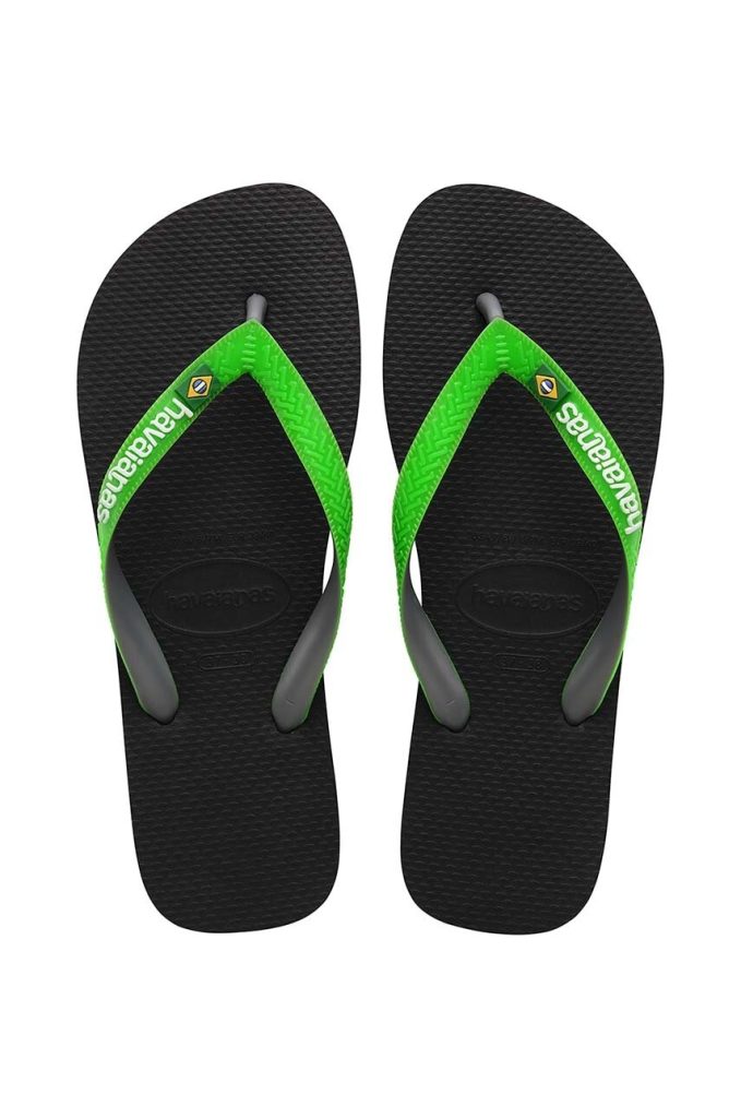Havaianas slapi copii BRASIL MIX culoarea verde-Încălțăminte
