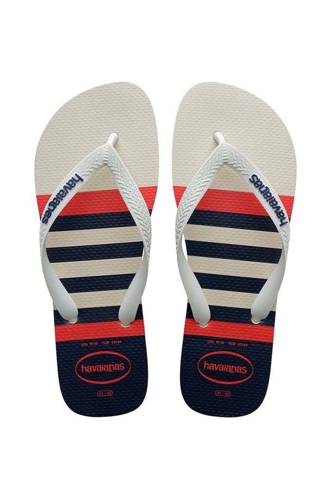 Havaianas slapi copii TOP NAUTICAL culoarea bej-Încălțăminte
