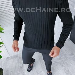 Helanca barbati slim fit neagra B2736 N1-5.6*-Helanca barbati