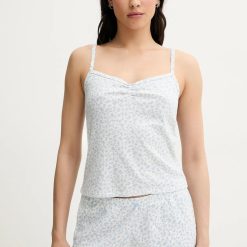 Hollister Co. maiou de pijama culoarea bej