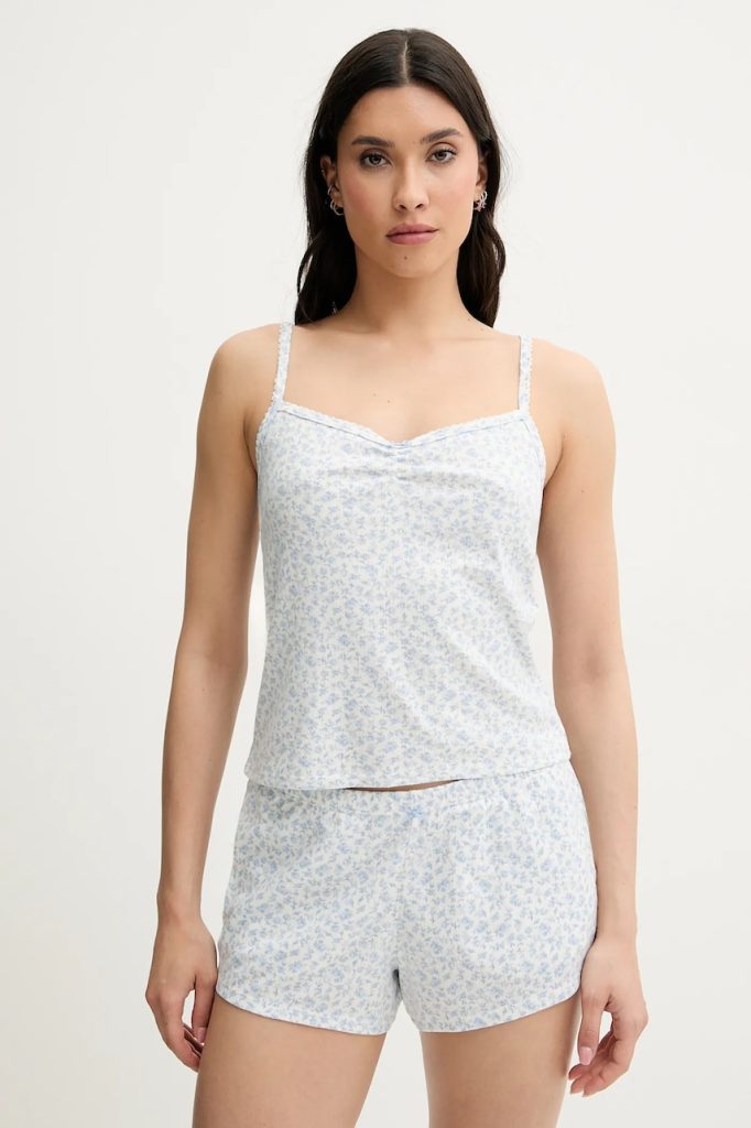 Hollister Co. maiou de pijama culoarea bej