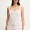 Hollister Co. maiou de pijama culoarea bej