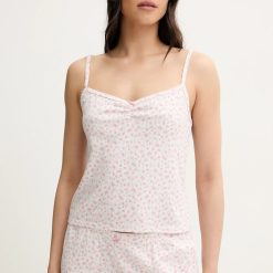 Hollister Co. maiou de pijama culoarea bej