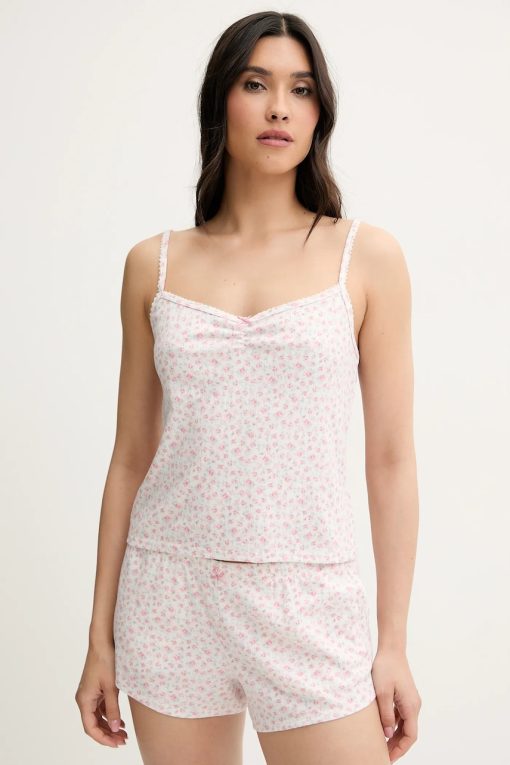 Hollister Co. maiou de pijama culoarea bej