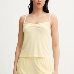 Hollister Co. maiou de pijama culoarea galben