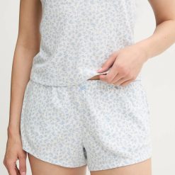 Hollister Co. pantaloni scurți de pijama culoarea bej