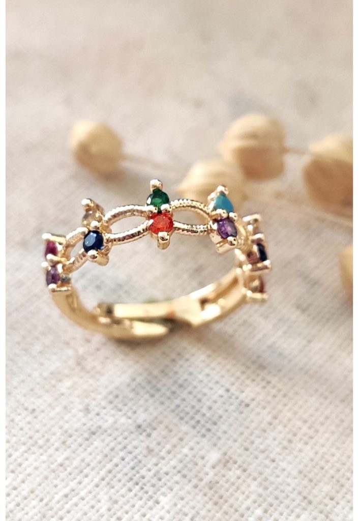 Inel ajustabil cu zirconia-FEMEI/GENTI SI ACCESORII/Bijuterii-GENTI SI ACCESORII/Bijuterii