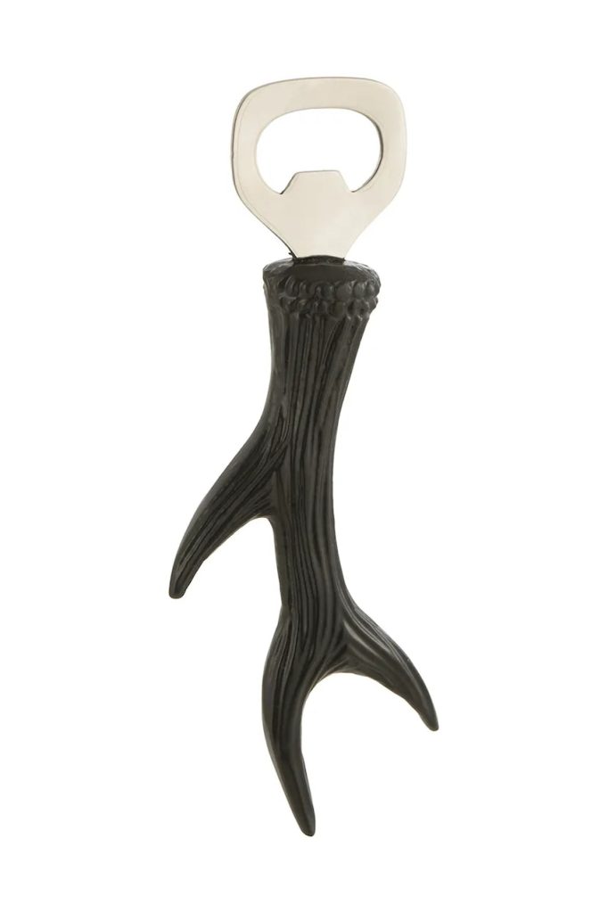 J-Line deschizator de sticle Antler culoarea negru-Cooking & Baking