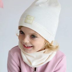 Jamiks caciula copii KISSI culoarea bej