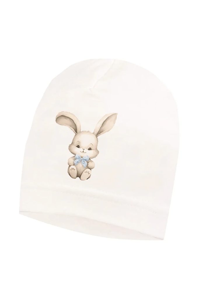 Jamiks caciula copii ROBIN culoarea alb