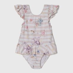 Jamiks costum de baie dintr-o bucată pentru copii culoarea bej-Îmbrăcăminte