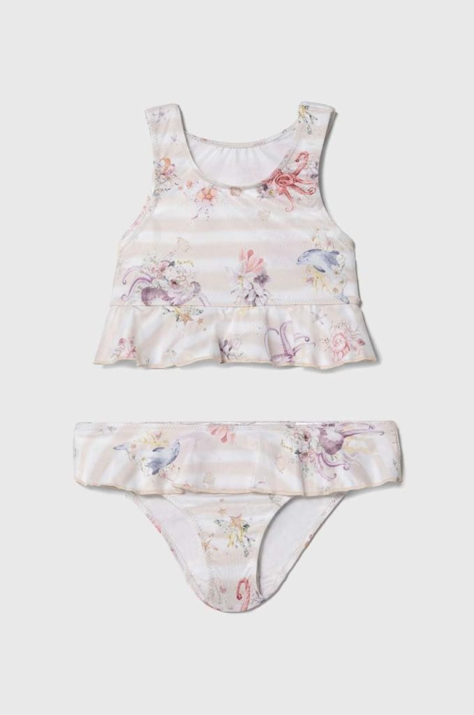 Jamiks costum de baie pentru copii din două piese culoarea portocaliu-Îmbrăcăminte