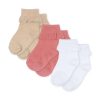 Konges Sløjd sosete copii 3 PACK FRILL SOCKS 3-pack culoarea bej