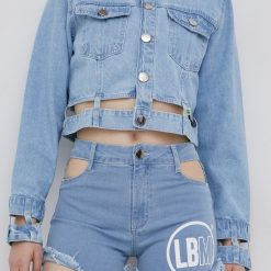 LaBellaMafia pantaloni scurti jeans femei