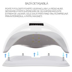 Lampa UV LED 48W SUN5 PRO SensoPRO Milano White 3