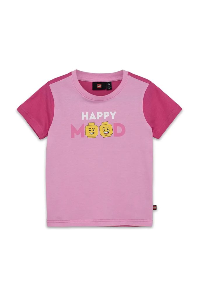 Lego tricou de bumbac pentru copii LWTANO 628 culoarea roz
