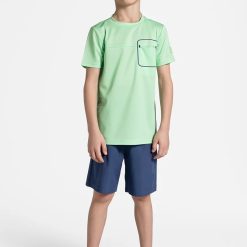 Lemon Explore pantaloni scurți culoarea bleumain