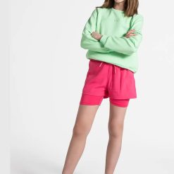 Lemon Explore pantaloni scurți culoarea roz