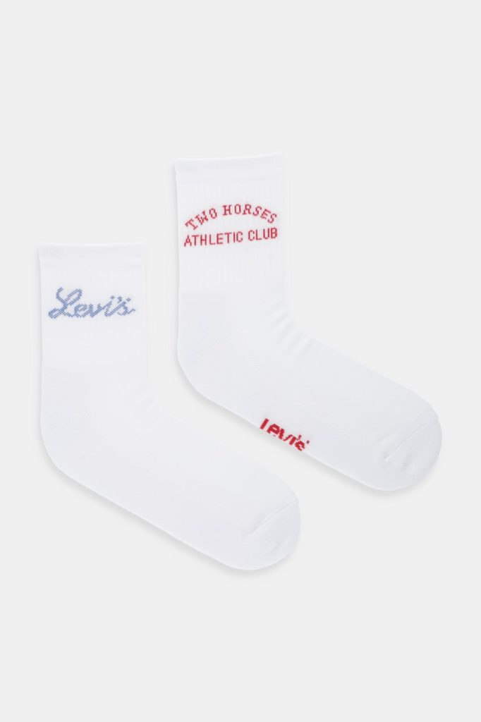 Levi's șosete 2-pack culoarea alb