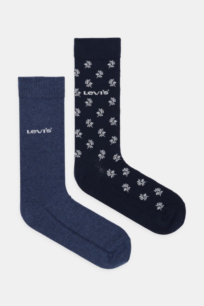 Levi's șosete 2-pack culoarea bleumarin