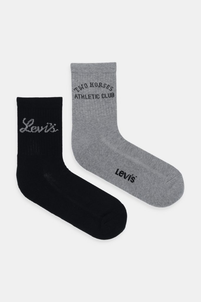 Levi's șosete 2-pack culoarea gri