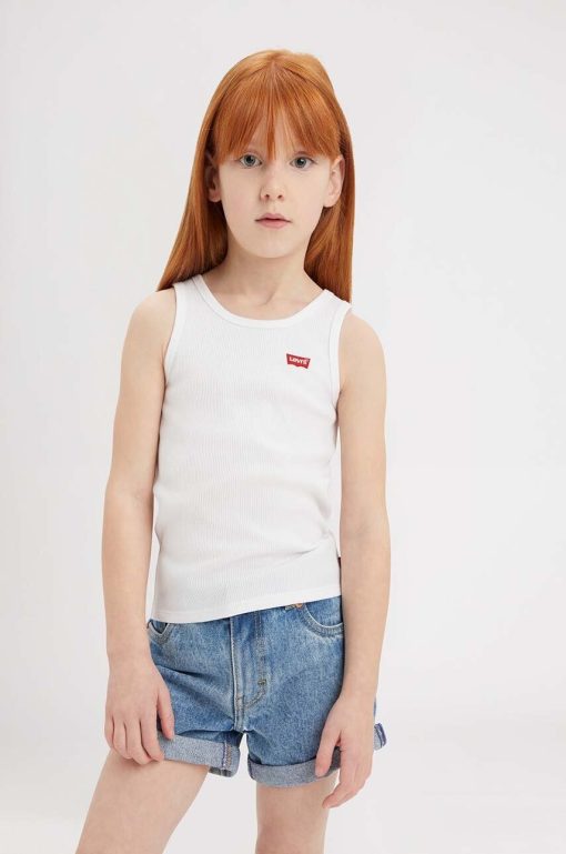Levi's top copii culoarea alb-Îmbrăcăminte