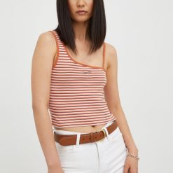 Levi's top din bumbac culoarea portocaliu-Tricouri