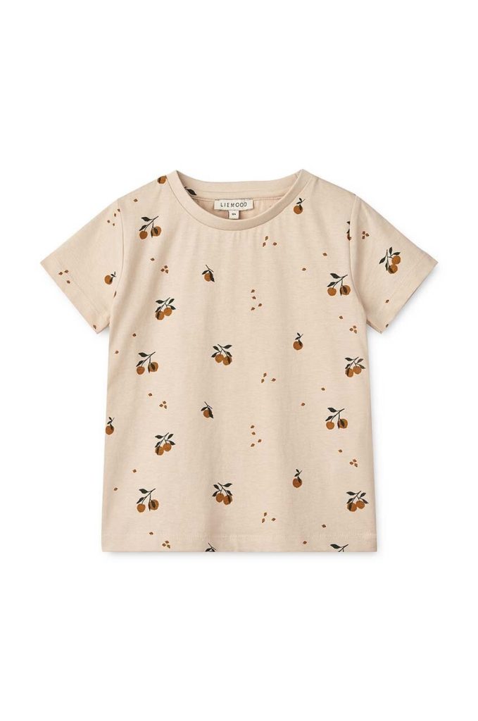 Liewood tricou de bumbac pentru copii culoarea portocaliu