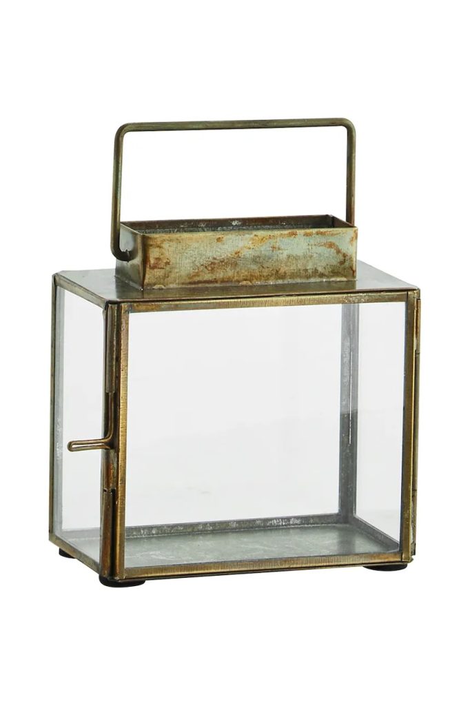 Madam Stoltz felinar 11 x 6 x 11 cm culoarea transparent-Decor