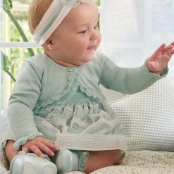 Mayoral Newborn cardigan bebe culoarea turcoaz