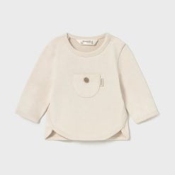 Mayoral Newborn longsleeve culoarea bej