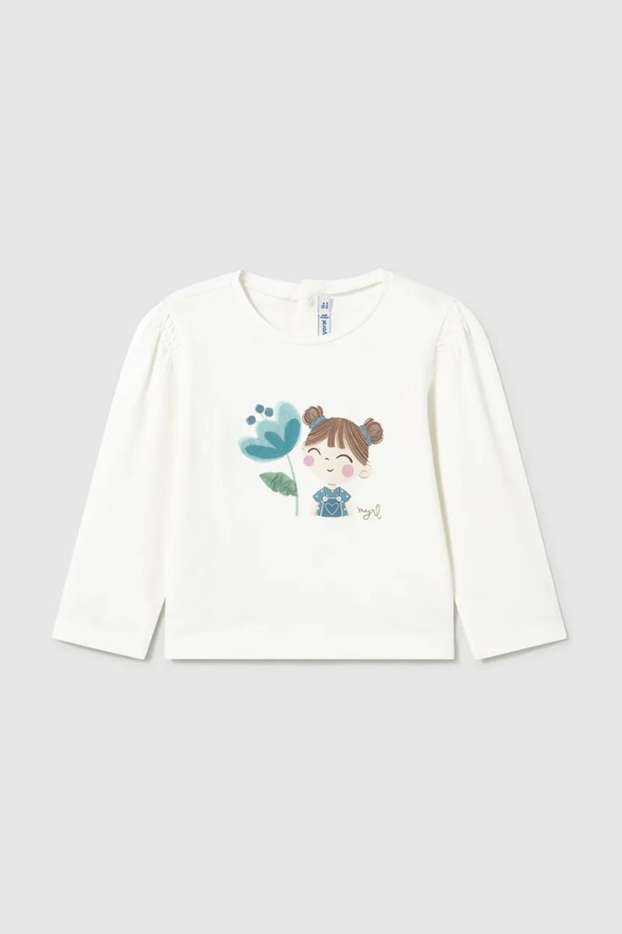 Mayoral longsleeve copii culoarea bej