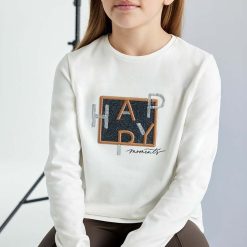 Mayoral longsleeve copii culoarea bej