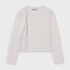 Mayoral longsleeve copii culoarea bej