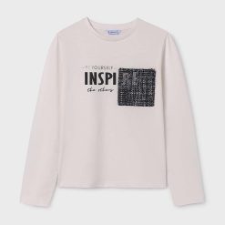 Mayoral longsleeve copii culoarea bej