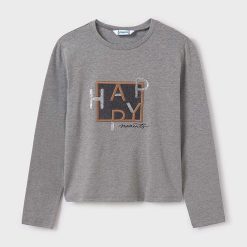 Mayoral longsleeve copii culoarea gri