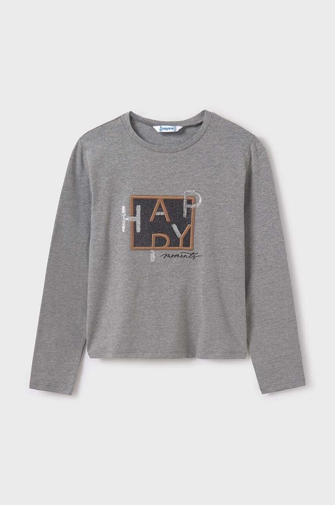 Mayoral longsleeve copii culoarea gri