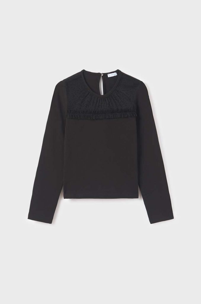 Mayoral longsleeve copii culoarea negru-Îmbrăcăminte