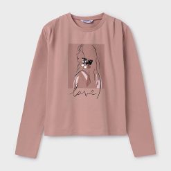 Mayoral longsleeve copii culoarea roz