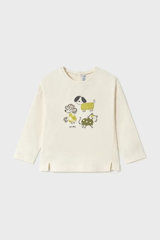 Mayoral longsleeve copii culoarea verde