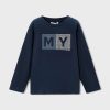 Mayoral longsleeve din bumbac culoarea bleumarin