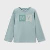 Mayoral longsleeve din bumbac culoarea turcoaz