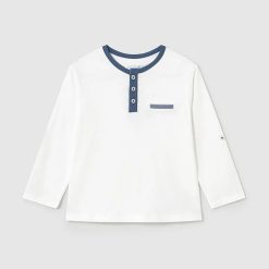 Mayoral longsleeve din bumbac pentru bebeluși neted