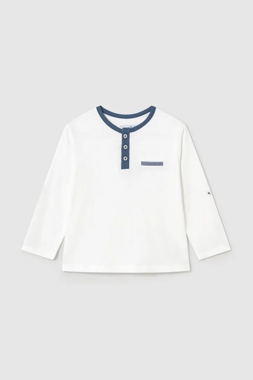 Mayoral longsleeve din bumbac pentru bebeluși neted